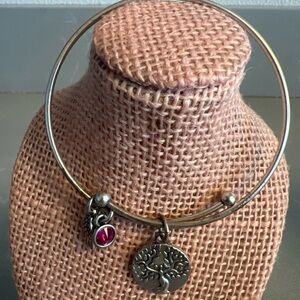 Earth Angel Charm Bangle Bracelet – Wing & Bead Inspirational Jewelry